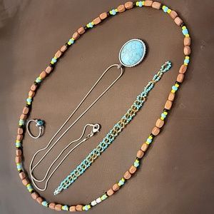 Turquoise jewelry bundle